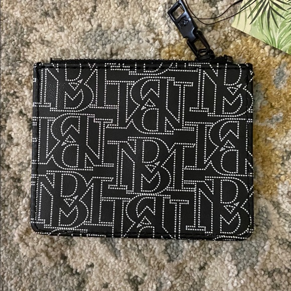 Badgley Mischka Black and Snake Skin Shoulder/Crossbody Bag with ID Wallet - Picture 11 of 11